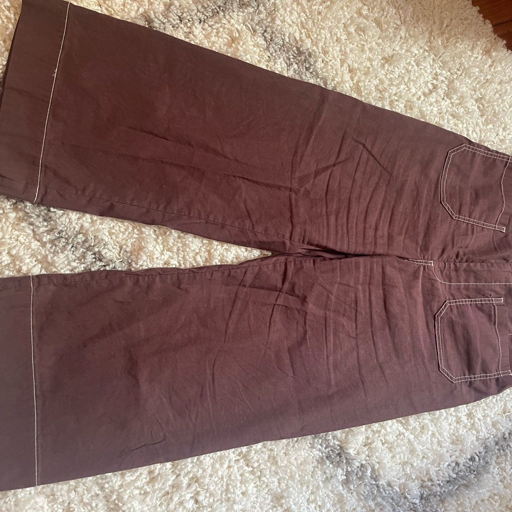 Women's Chocolate Brown Wide-Leg Culottes